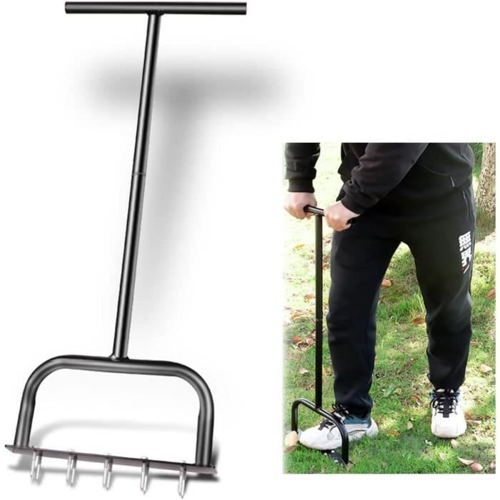 Aérateur De Pelouse Tractable , 101 Cm, Avec Attelage Universel, Avec Pointes En Fer Disposées En Alternance, Pour Jardins, Pelouses Et Fermes. | CA