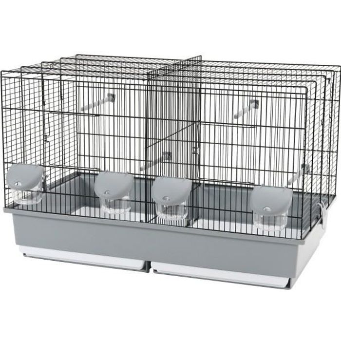 Cage Elevage 67 Noir Et Grise Zolux