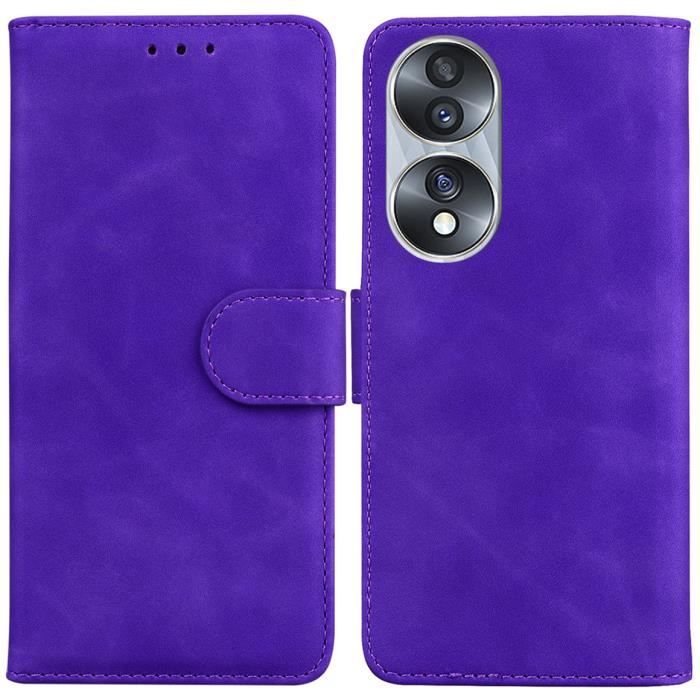 ??tui Housse Honor 70 ??tui portefeuille en cuir PU de haute qualit?� avec Support Antichoc 