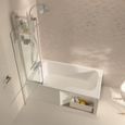 Tablier pour bain-douche Malice - Jacob Delafon - Aluminium laqué blanc - 170x90 cm-1