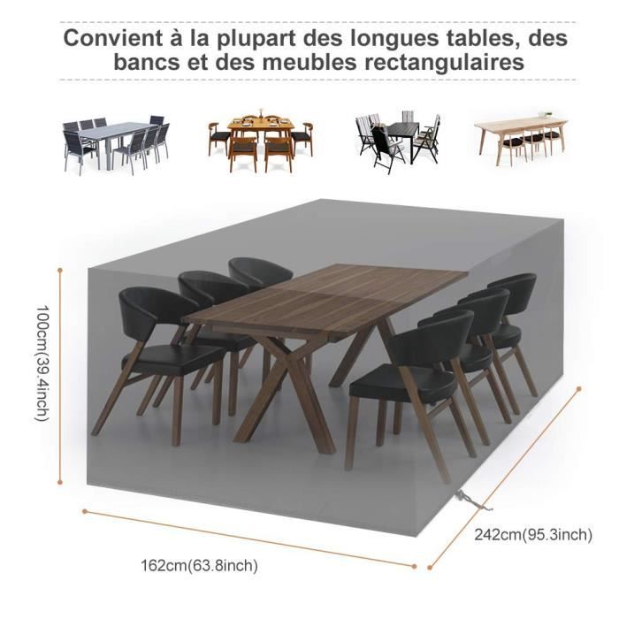 Housses de protection extérieur pour tables et chaises, 3 modèles au choix  dès 9,90€ (jusqu'à 45% de réduction)