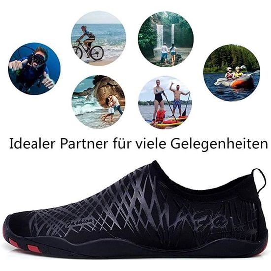 Chaussures Aquatiques Homme Femme Chaussures de Plage