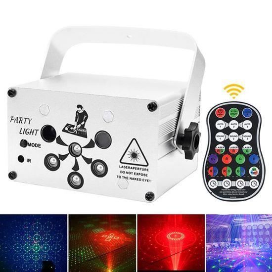 OEMG Mini Party Light 6 trous UV Disco RGB Projecteur Lumière LED avec  télécommande - Cdiscount TV Son Photo
