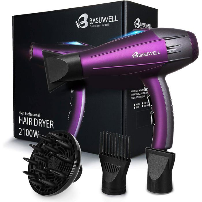 Sèche Cheveux Professionnel 2100W, Ionique/Infrarouge Iointain Salon — free download