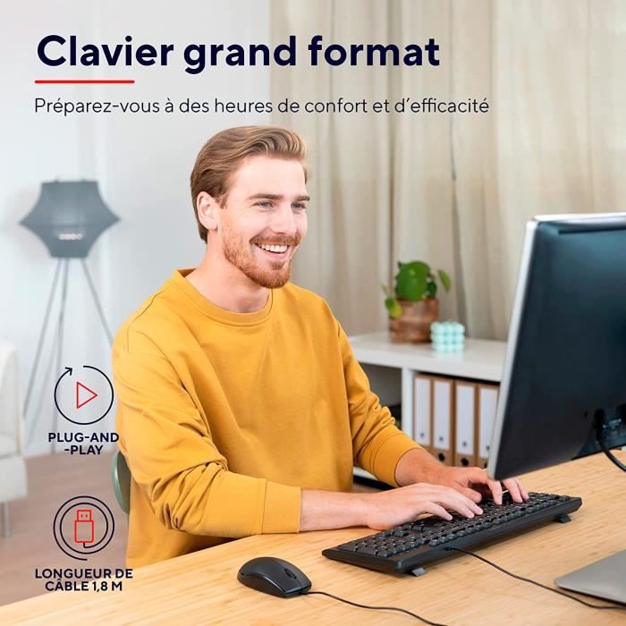 Sticker autocollant AZERTY clavier Français / Notebook PC Fond Gris  13mm*14mm - Cdiscount Informatique