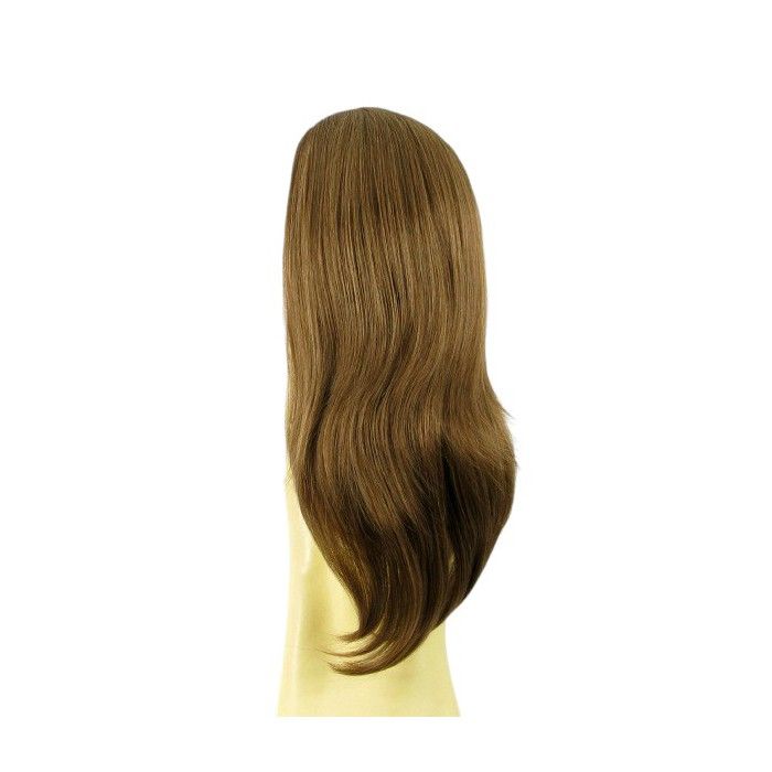 Demi-perruque Lisse Synthétique 60cm - Blond Foncé Cuivré - Bonnet Moyen