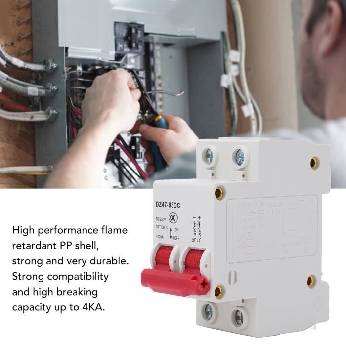 Disjoncteur CIKONIELF 2P Photovoltaïque 63A 250V DC Capacité — free download