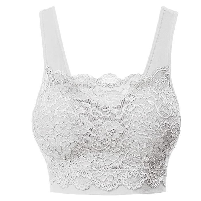 Brassiere Pour Femme Haut de en dentelle sans couture avec