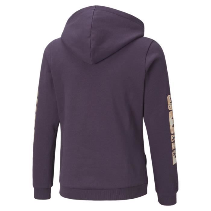 Sweat capuche Violet Femme Fille Puma Grape Purple Cdiscount