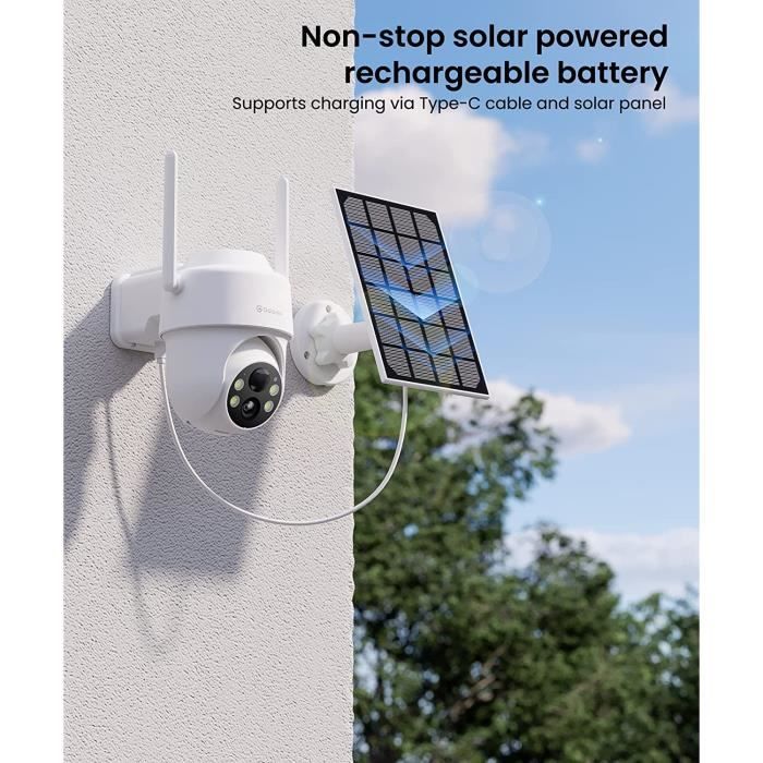 GALAYOU Camera Surveillance WiFi Exterieure sans Fil Batterie - Panneau  Solaire, Camera Exterieur, 2,4GHz WLAN, Alerte Instantan85 - Cdiscount  Bricolage