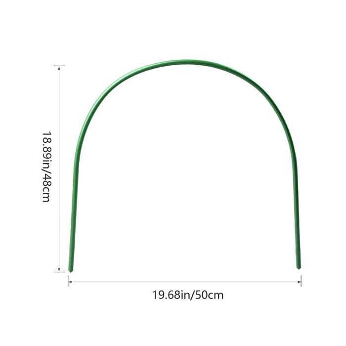 Lot De 6 Cerceaux De Serre Pour Plates-Bandes Surélevées 90x80cm - Tunnel Jardin Métal Antirouille