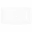 🌟MEUBLE- Lavabo Vasque - Lavabo salle de bain - Lavabo à poser rectangulaire Céramique Blanc 71 x 39 cm☆5866-2
