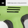 HYM32040-pistolet à clous à bois Cloueuse électrique pistolet à clous à main outil de clouage pour meubles bois prise CN 220 V-2