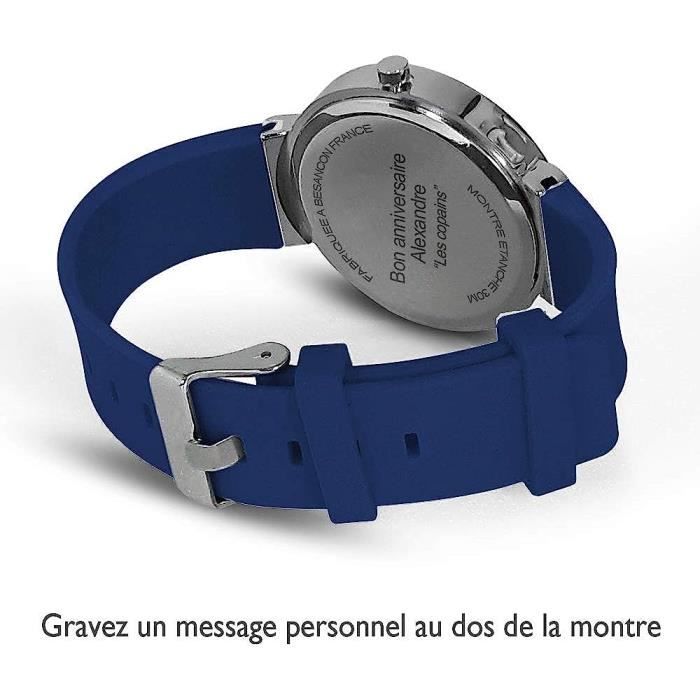 Montre Personnalis e Avec Une Photo Gravure Du Nom Ou Message