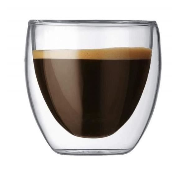 Lot De 6 Verres à Latte Double Paroi – 250 Ml, Avec Anse Et Cuillère – Verre Borosilicate Résistant Chaud/froid - 5