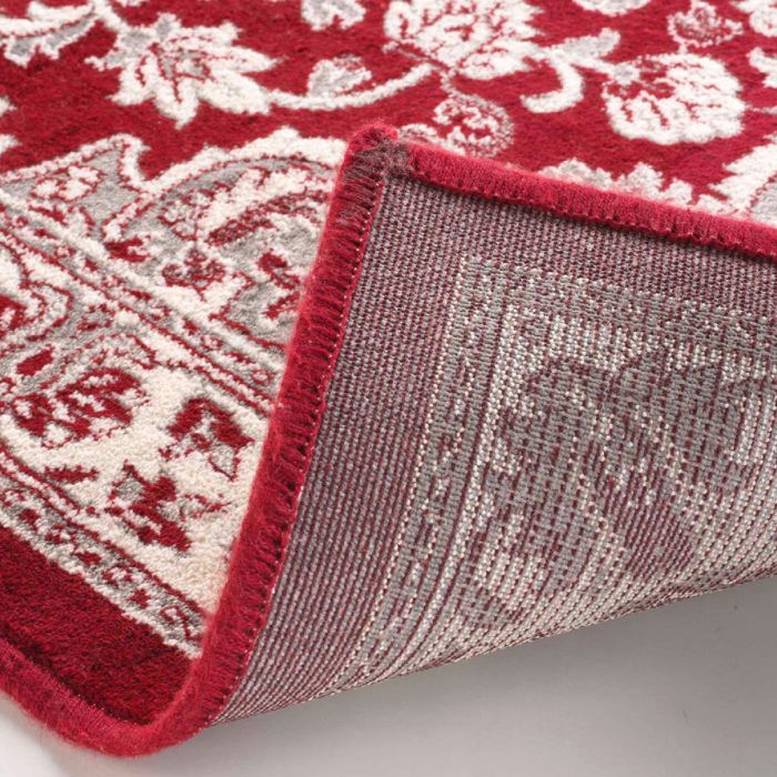 Tapis Cherine Fleur Oriental Rouge 68x110 cm - Cdiscount Maison