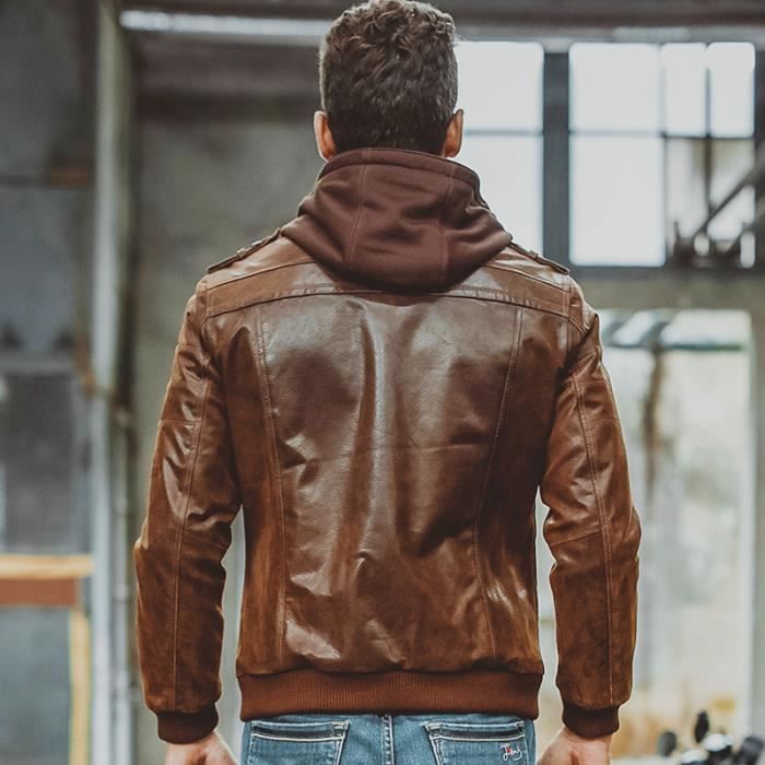 Veste capuche moto best sale homme