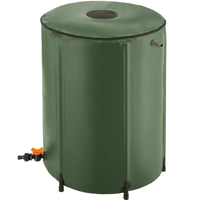 Récupérateur d'eau de pluie pliable TECTAKE - 250 L - Vert - Avec Robinet  et protection anti-débordement - Cdiscount Jardin
