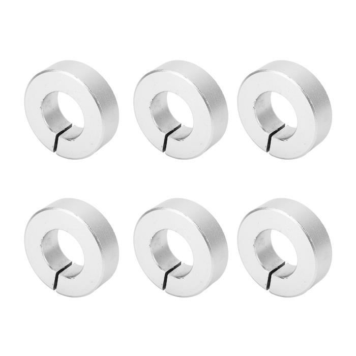 Lot 10 Colliers D’Arbre 6 Mm – Collier De Serrage Alliage Aluminium Vis Réglable