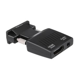 GERUI Adaptateur USB 3.0 Vers HDMI + VGA - Double Sortie 1080P Miroir/Extension Pour PC Windows 7/8/10