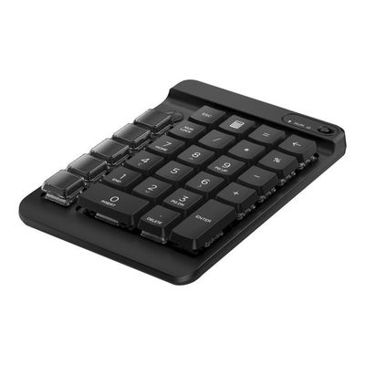 Pavé Numérique Persistence Sans Fil - 22 Touches Rechargeables, Design Rond, Compatible PC (Blanc)