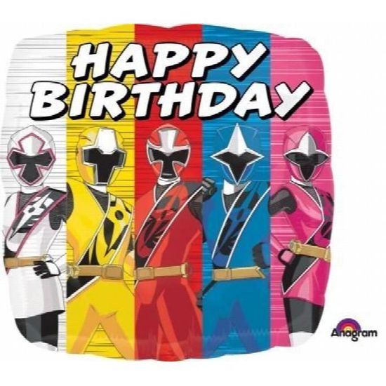 Les Fournitures Ultimes De Fete D Anniversaire En Acier 6eme Rangers De Puissance Ninja Jj63t Cdiscount Maison