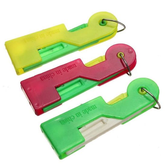 JClorix Enfile-Aiguille & Découseur 2-en-1 - 3pcs Outils Télescopiques Pour Machine à Coudre Et