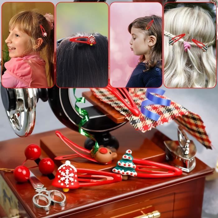 Lot De 10 Barrettes à Cheveux Bébé Fille - Nœuds En Tissu Doux - 5 Couleurs Assorties - Cadeau Mignon Et Pratique - 12