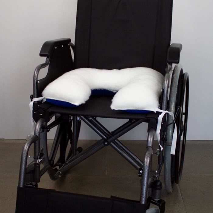 Mobiclinic, Coussin Anti escarres, 44x44, Forme Fer à Cheval, avec Trou, Anti  Escarres, Coussin postural Coccyx
