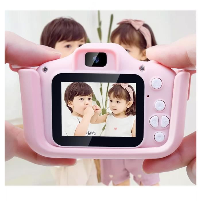 MSD Cadeau 3-8 ans fille joie caméra enfant enfant appareil photo numérique  enfants vidéo jouet électronique rose cadeau anniversa - Cdiscount Jeux -  Jouets