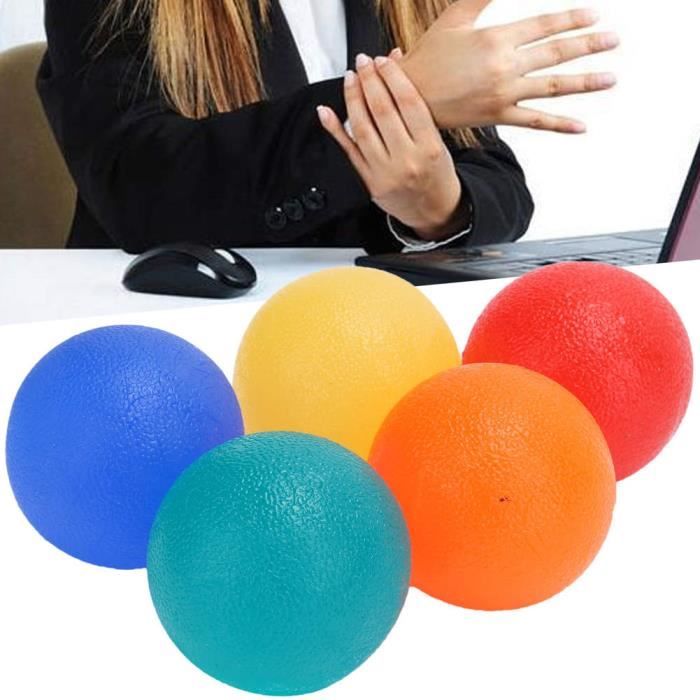 Balles De Rééducation Main Oceanside – 5 Duretés (15° à 35°), Silicones, Diamètre 5 Cm, Anti-stress Et Arthrite