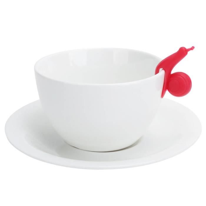 Étiquette de bord de tasse, support de sachet de thé, verre à vin  d'escargot pour tasse à thé
