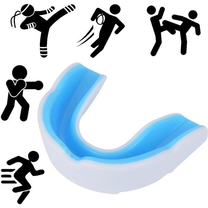 Protège-dents AIBAOBAO – EVA, Double Couche, Avec étui, Pour Boxe, Rugby, Basket, Tous Sports De Contact