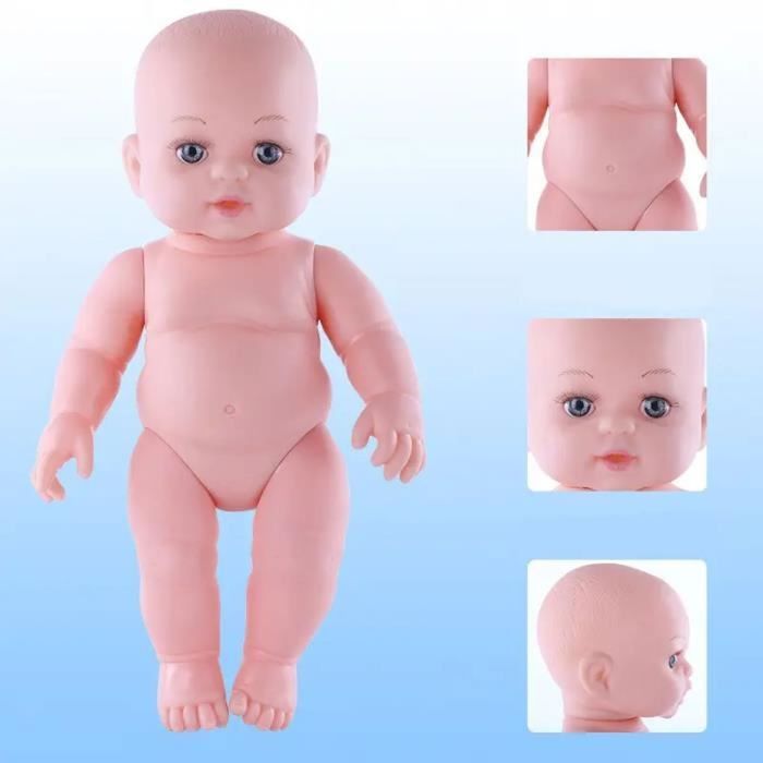 Poupon Poupee bebe 12 pouces interactive silicone Doll nouveau-ne