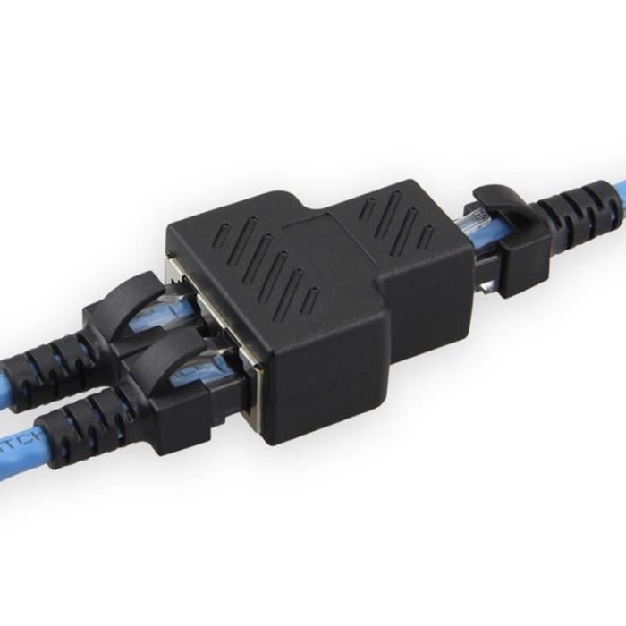Câble adaptateur Internet RJ45 mâle à 2 femelles, séparateur Ethernet 2 en  1, 2020 - AliExpress