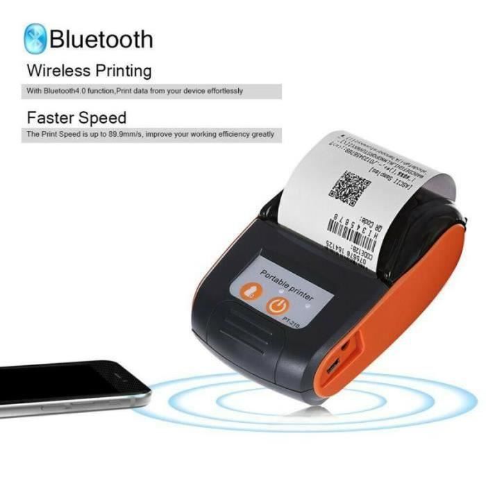 Mini imprimante à reçu thermique Bluetooth 58mm sans fil portable -  Cdiscount Informatique