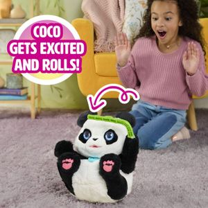 Coccolotti Panda Interactif – Effets Sonores Et Lumineux, Tétine Et Biberon, 7 Cm – Modèle Lola Rose – Dès 3 Ans