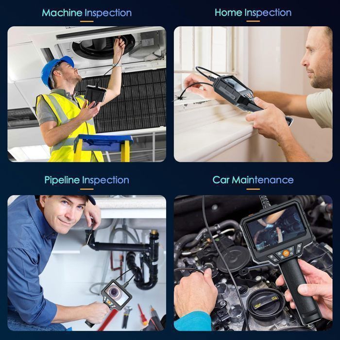 Caméra Endoscopique Blayram Écran IPS 4,3'' 1080P 8MM - Inspection Canalisation 5M IP67 Avec Lumière LED