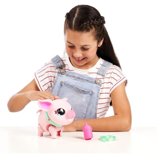 GMMAJ Mignon Simulation Cochon en Peluche Rose Station poupée poupée  Chanceux Cochon Oreiller : : Jeux et Jouets