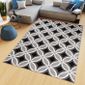 Tapiso Maya Tapis De Salon Chambre Ado Design Moderne Rouge Gris