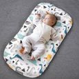 Lit de nid de bébé portatif de chaise longue de bébé nouveau-né pour le lit d'enfant en bas âge de berceau de coton de garçons de fi-0