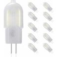 10 x Ampoule LED G4 12V Dimmable 851LM Blanc 2W Equivalent 20W Remplacement pour Ampoule Halogene-0