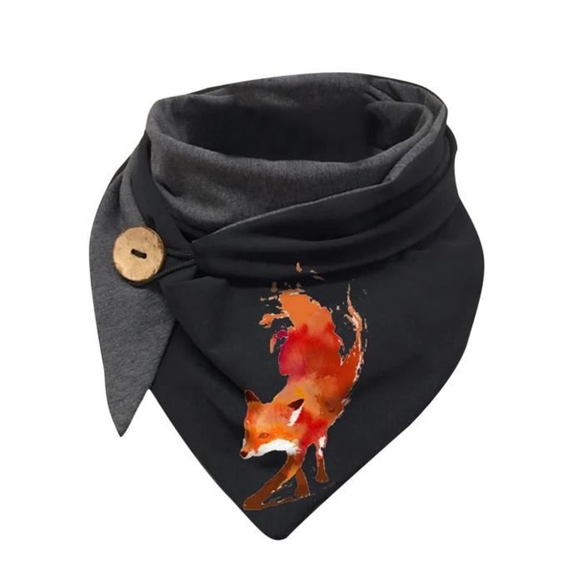 Admit Constitute Demon Warsoniod Renard de dessin animé animé Mode Écharpes Femmes Hiver Chaudes  Impression Avec Bouton Doux Wrap Décontracté Châles Bavoir - Cdiscount  Prêt-à-Porter