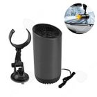 KAVERO Chauffage de voiture 150w 2 niveaux de température chauffage soufflant avec support rotatif 180 degrés chaufferette electrique