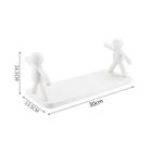 Étagère murale - MOTHINESSTO - Installation sans trou - Plastique durable - Grande capacité - Salle de bain