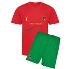 NPZ Ensemble de foot maillot et short Portugal enfant - - Rouge