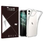 Tikawi Coque Transparente Iphone 11 (6.1') Transparente Bords renforcés en silicone 1.5mm, Gel Souple Haute Protection, Fine