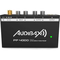 Préamplificateur Phono RIAA Audibax PP4000 - Interrupteur ON/OFF - Adaptateur Secteur 12V DC - Préamplificateur Audio Hi-Fi Stéré