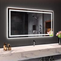 Miroir de Salle de Bain LED,Miroir Mural Lumineux,120 x 70cm,Tactile, 3 en 1 Éclairage Blanc Froid/Chaud/Neutre