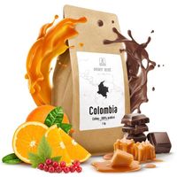 Cafe Grain 1 kg Groseille Orange Caramel Chocolat Mary Rose Café en grains Colombia 